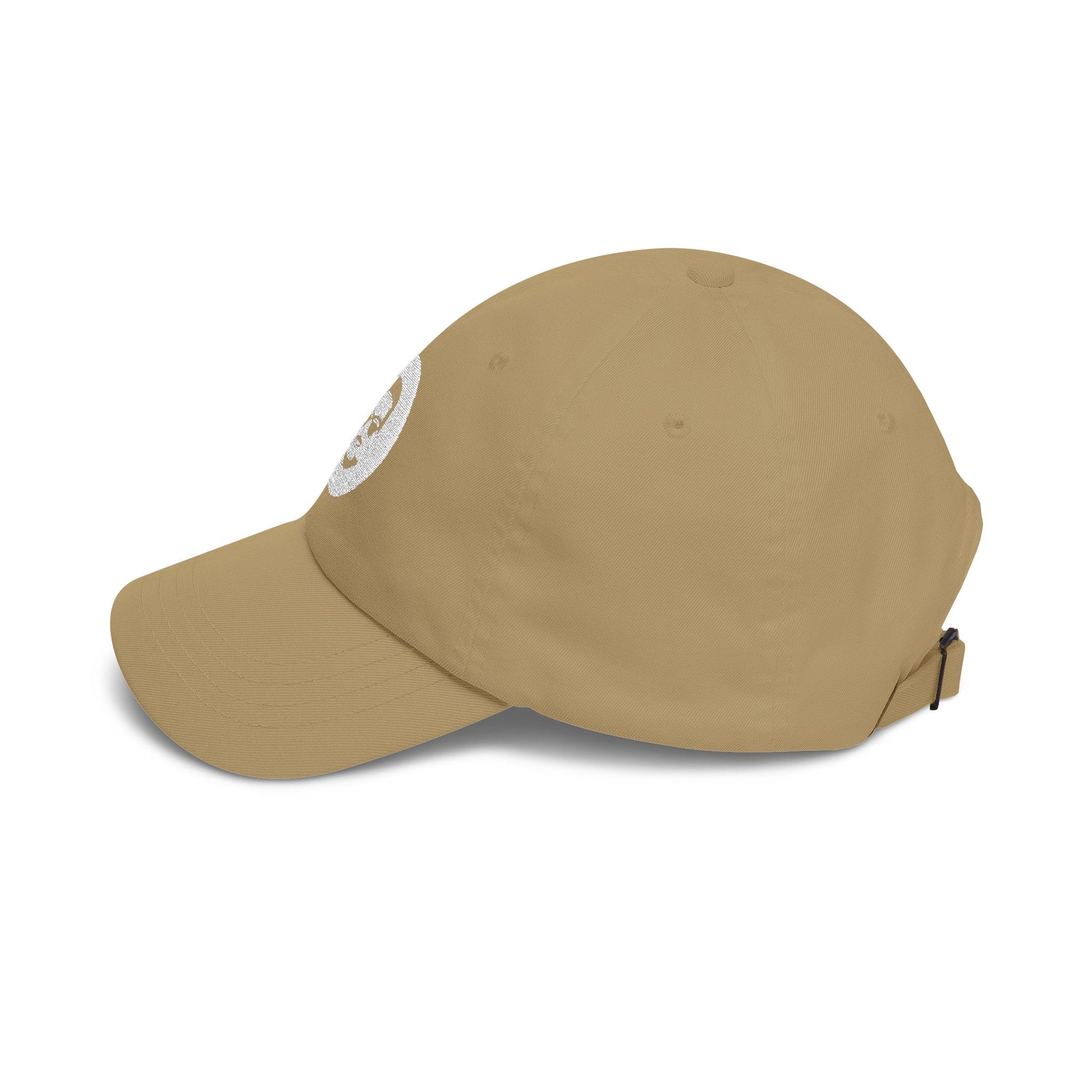 Dad Cap with Retro Beard Face Logo — Casual Baseball Hat for Fathers & Gifts