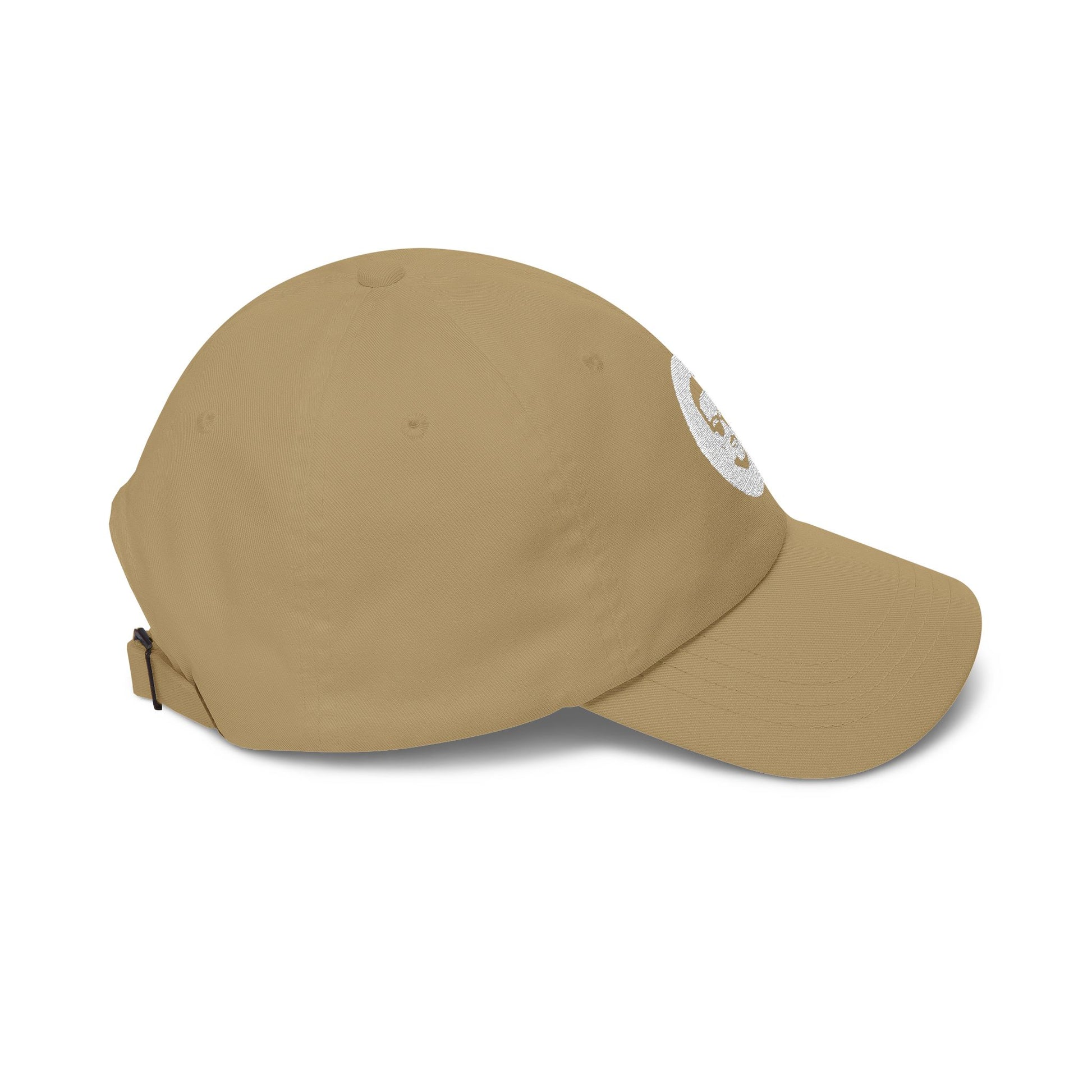 Dad Cap with Retro Beard Face Logo — Casual Baseball Hat for Fathers & Gifts
