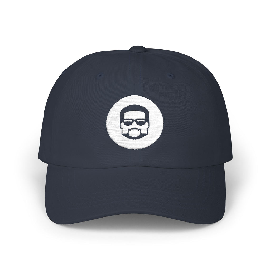 Dad Cap — Retro Beard & Sunglasses Logo Baseball Hat