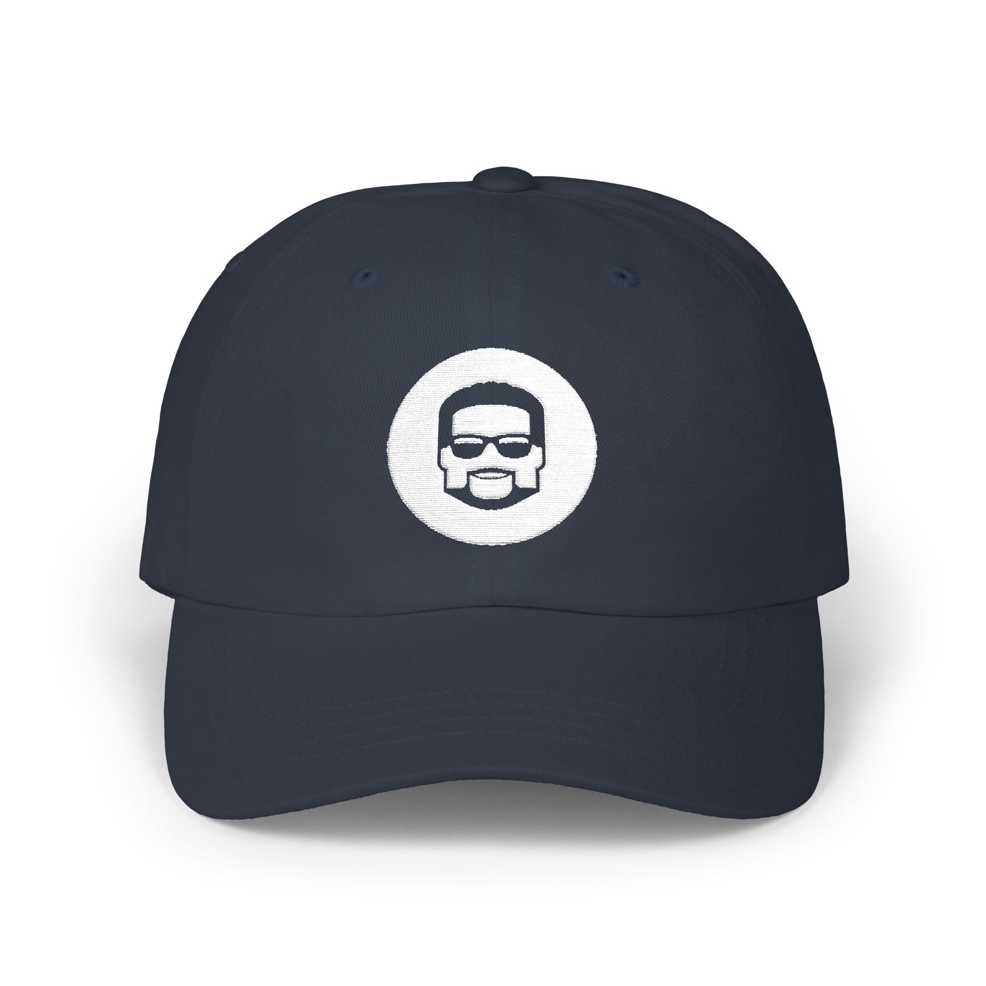Dad Cap — Retro Beard & Sunglasses Logo Baseball Hat