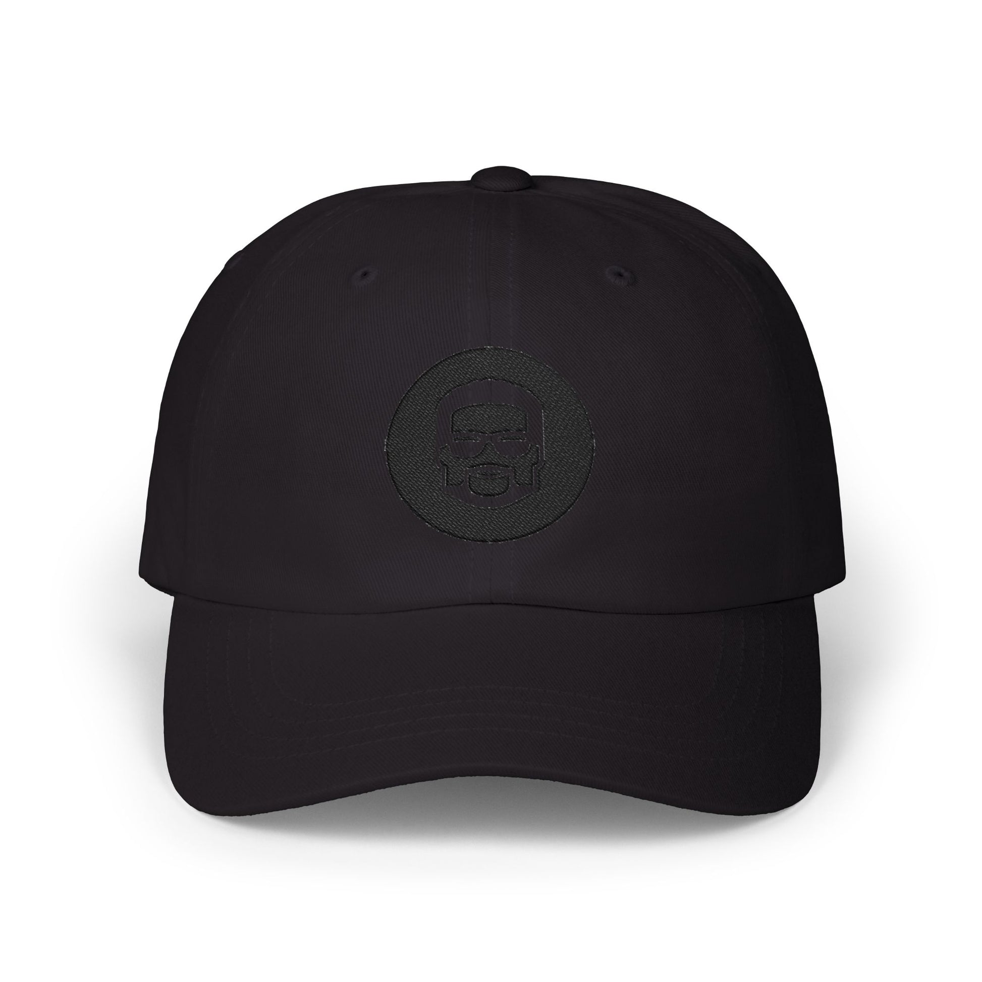 Classic Dad Cap — Minimal Embroidered Crest Baseball Hat