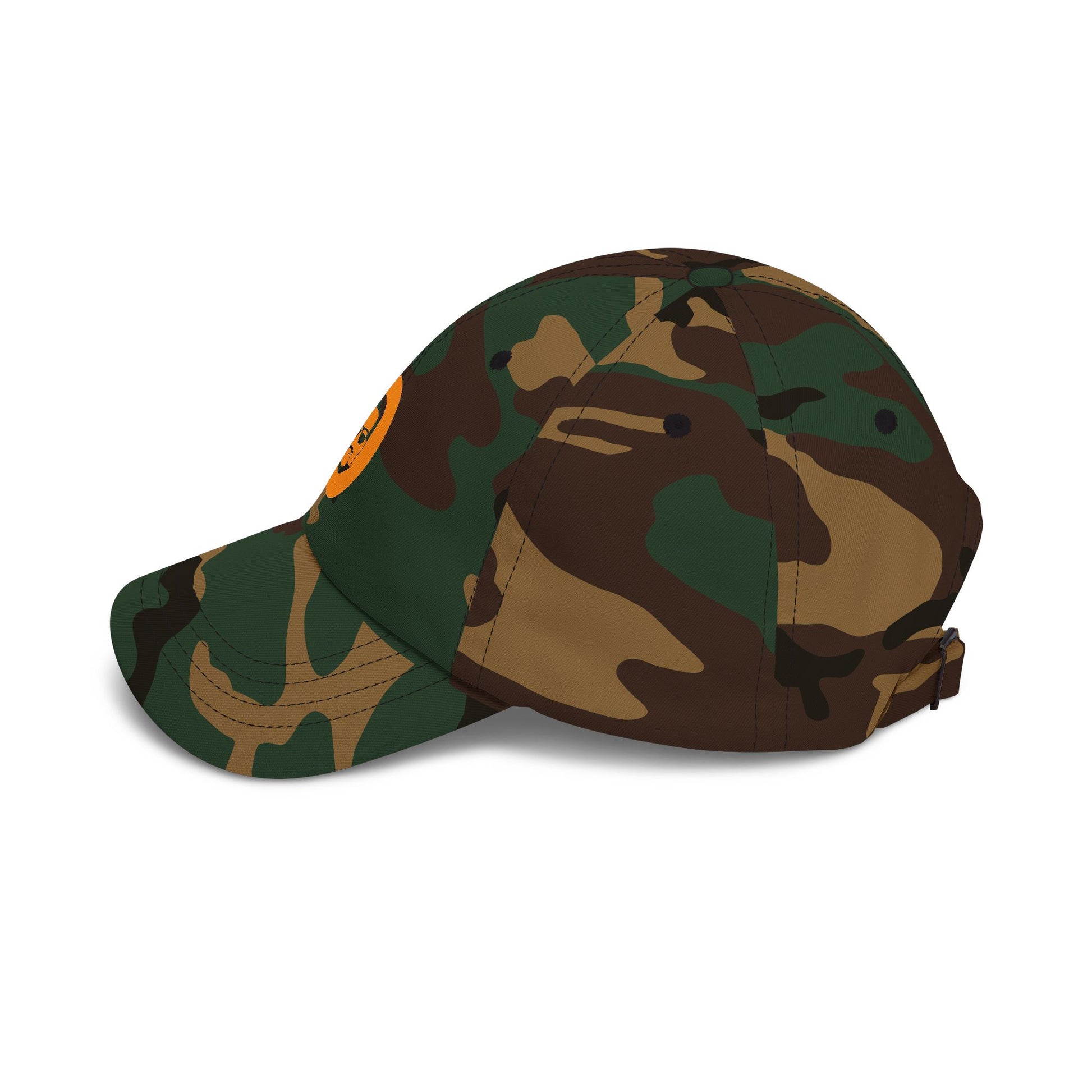 Camo Dad Cap with Retro Sunglasses Emblem