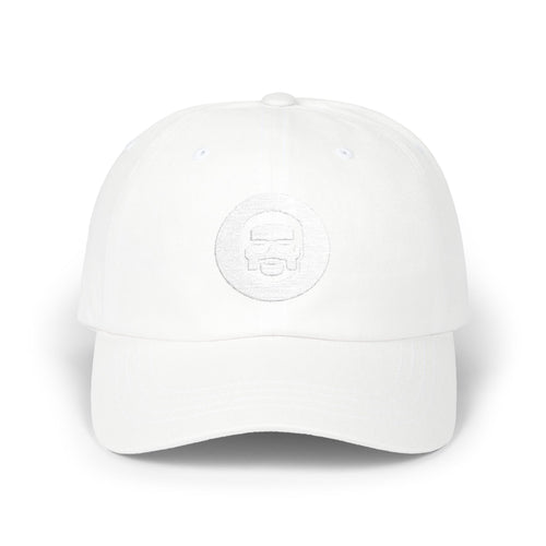 Classic Dad Cap — Minimal Embroidered Retro Face Logo Hat